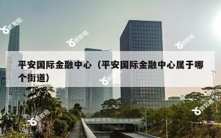 平安国际金融中心（平安国际金融中心属于哪个街道）