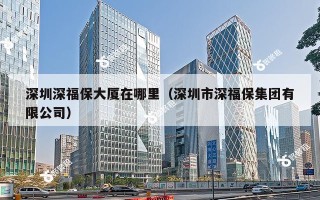 深圳深福保大厦在哪里（深圳市深福保集团有限公司）