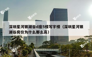 深圳星河银湖谷d座5楼写字楼（深圳星河银湖谷房价为什么那么高）