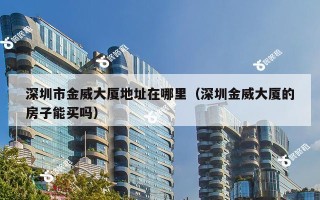 深圳市金威大厦地址在哪里（深圳金威大厦的房子能买吗）