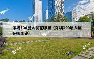 深圳100层大厦在哪里（深圳100层大厦在哪里建）