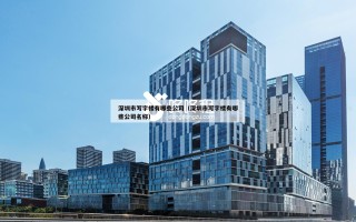 深圳市写字楼有哪些公司（深圳市写字楼有哪些公司名称）