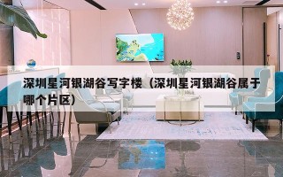 深圳星河银湖谷写字楼（深圳星河银湖谷属于哪个片区）