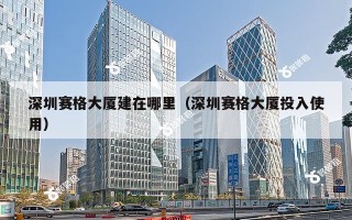 深圳赛格大厦建在哪里（深圳赛格大厦投入使用）