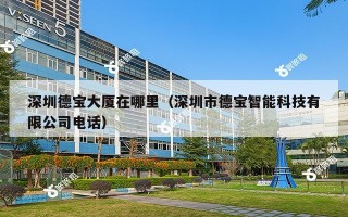 深圳德宝大厦在哪里（深圳市德宝智能科技有限公司电话）