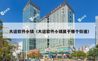 大运软件小镇（大运软件小镇属于哪个街道）