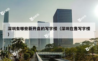 深圳有哪些新开盘的写字楼（深圳在售写字楼）