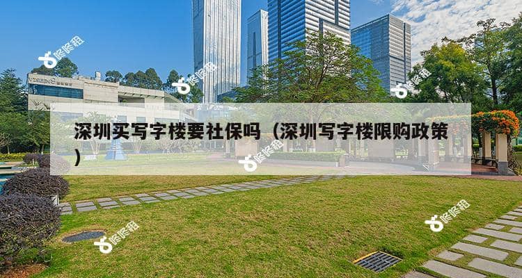 深圳买写字楼要社保吗（深圳写字楼限购政策）-第1张图片-深圳楼盘简介